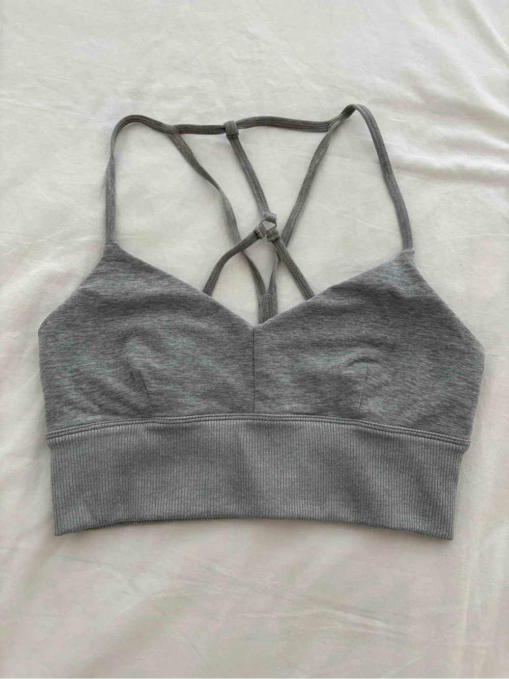 ALO Yoga Set Gray Sports Bra and leggings both size small